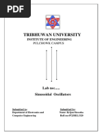 Tribhuwan University: Lab No:..... Sinusoidal Oscillators