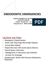 Emergency Endodontic Classifications and Management