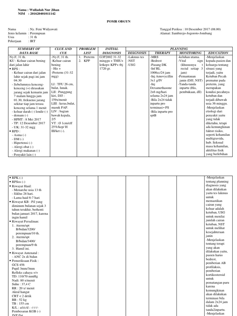 Penanganan KPP pada Kehamilan Preterm | PDF