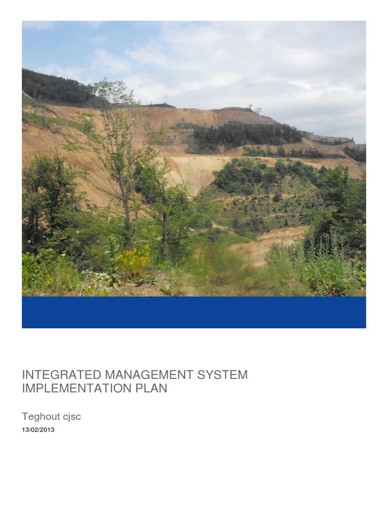 Integrated Management System Implementation Plan: Teghout CJSC | PDF ...