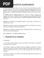 Share Transfer Instrument Template | PDF | Hong Kong