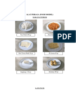 Alat Peraga (Food Model) : Nasi Putih 200 GR Nasi Goreng 200 GR