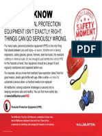 Did You Know: If Your Personal Protection Equipment Isn'T Exactly Right, Things Can Go Seriously Wrong