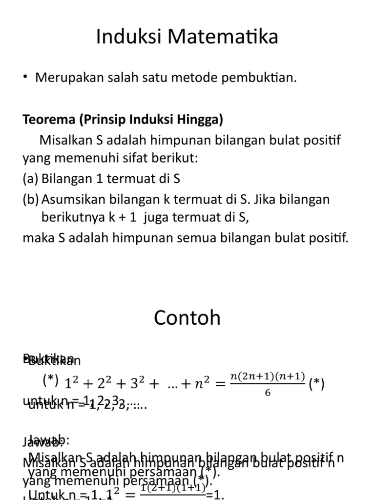 Induksi Matematika Pdf - Homecare24