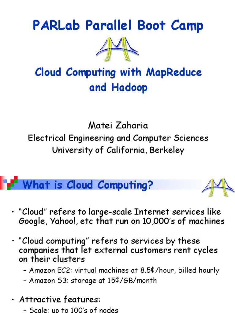 Parlab Parallel Boot Camp: Cloud Computing With Mapreduce and Hadoop ...