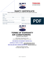 Product Warranty Certificate Template