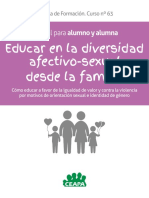 Educar en La Diversidad Afectivo Sexual Desde La Familia Manual Para Alumnado CEAPA