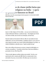 O paulistano de classe média baixa que virou líder religioso na Índia – e guru de famosos no Brasil