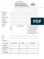 Medicaps Institute of Technology & Management: Registration Form