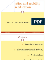 Stratification and Mobility in Education