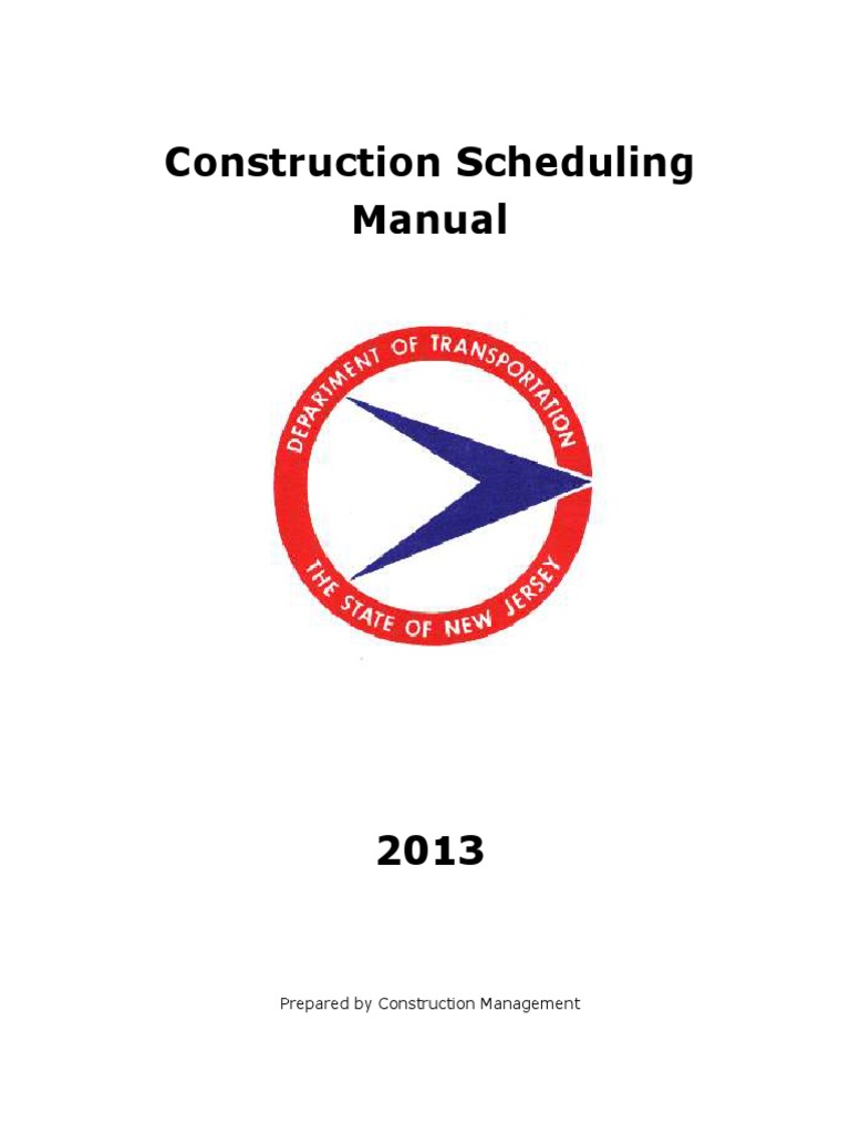 Construction Scheduling Manual Overview | PDF | Civil Engineering ...