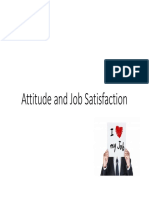 Attitude and Job Satisfacation