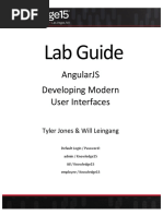 Lab Guide: Angularjs Developing Modern User Interfaces