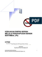 Kebijakan Energi Bersih Melalui Penghapusan Bensin Bertimbel