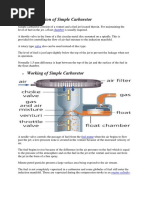 Construction of Simple Carburetor