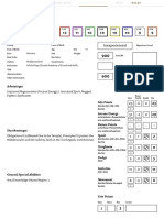 Character Sheet: Personal Data