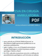 Anestesia en Cirugía Ambulatoria