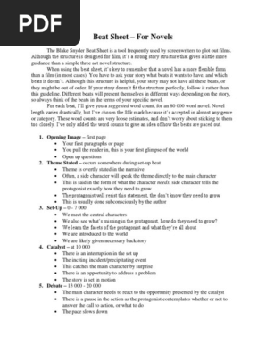 Beat Sheet
