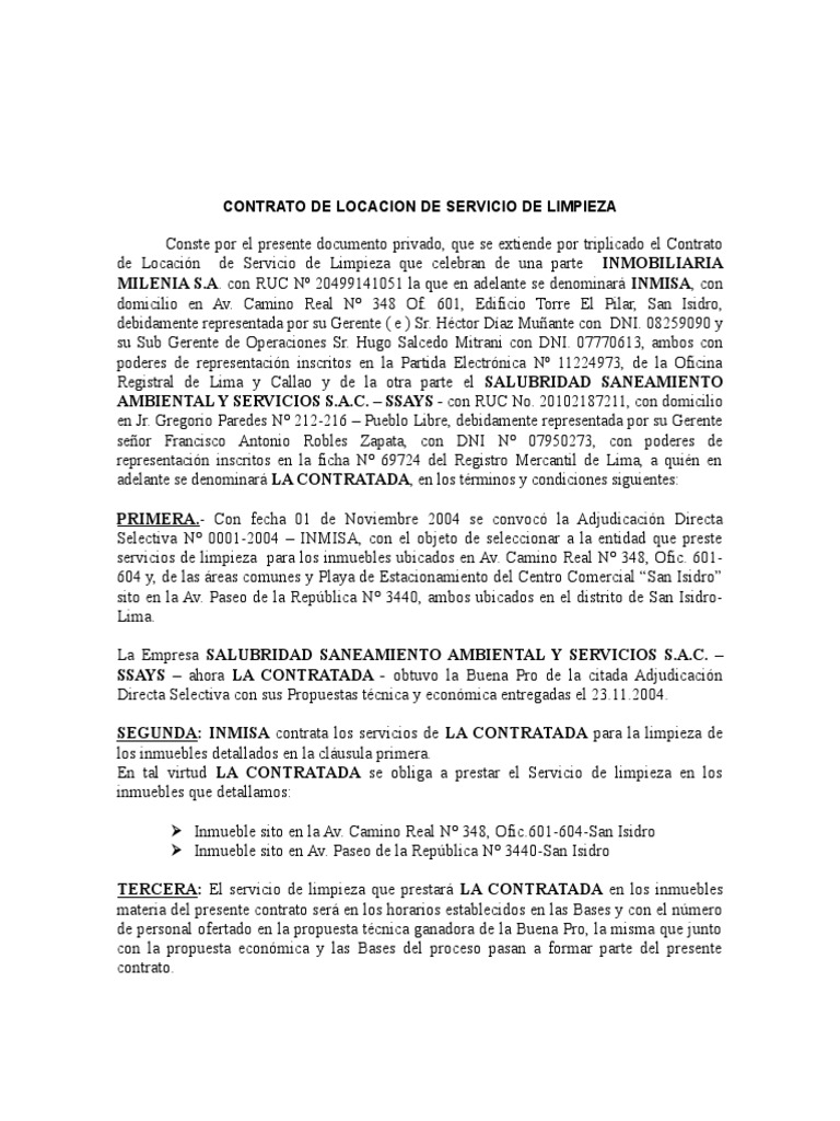 Ads-1-2004-Inmisa-Contrato U Orden de Compra o de Servicio | PDF ...