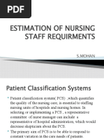 Estimation of Nursing Staff Requirments