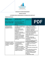 2.customer Service Management in Tourism and Hospitality - Module Outline 050913