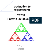 Introduction To Porgramming Using Fortran-Ed Jorgensen