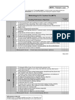 Methodology For EFL Teachers Five (MET5) Teaching Performance Objectives