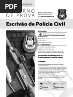 Caderno de Prova: Escrivão de Polícia Civil