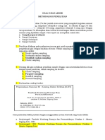 Soal Uas Metlit Diii Gizi 2017