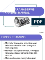 Pemeliharaan Dan Servis Transmisi Manual