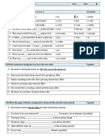 1st Written Test Grade 7 B 12 Font