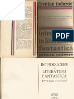 Introducere in Literatura Fantastica Tzvetan Todorov PDF
