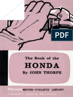 The Book of The Honda by John Thorpe 1966