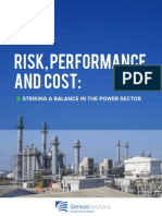 GenesisSolutions Risk Performance Cost in The Power Industry