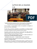 Sesgo Politico de La Iglesia Catalana (I)