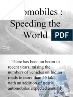 Automobiles: Speeding The World