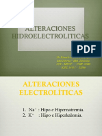 Alteraciones electrolíticas