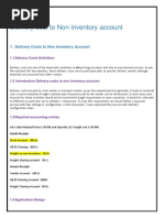 Delivery Costs To Non Inventory Account