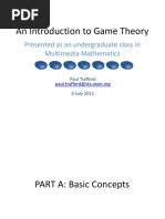 An Introduction To Game Theory: Presented As An Undergraduate Class in Multimedia Mathematics