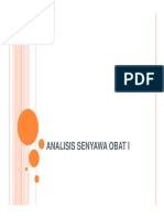 Analisis Senyawa Obat I