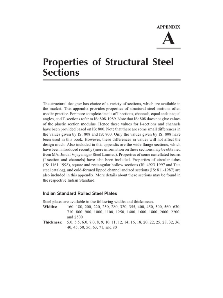 Steel Sections PDF | PDF
