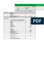 Cost Sheet Analysis of Garment Production