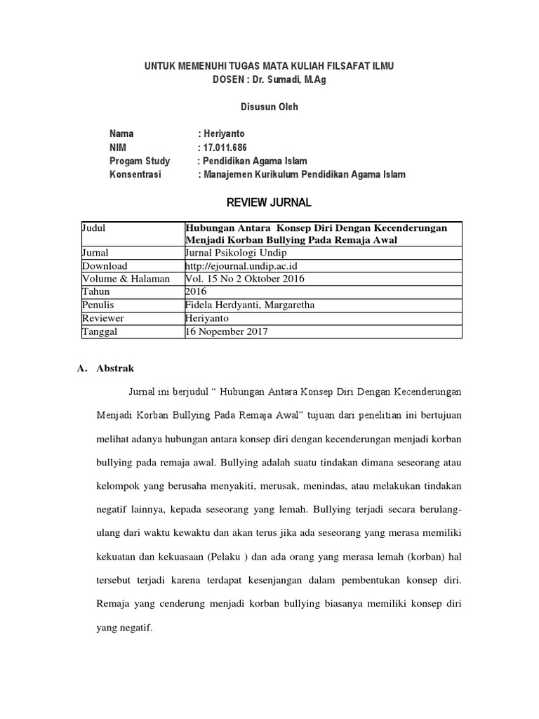 6 Review Jurnal Kuantitatif Bullying