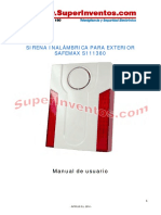 s111380 Sirena Inalámbrica para Exterior Safemax