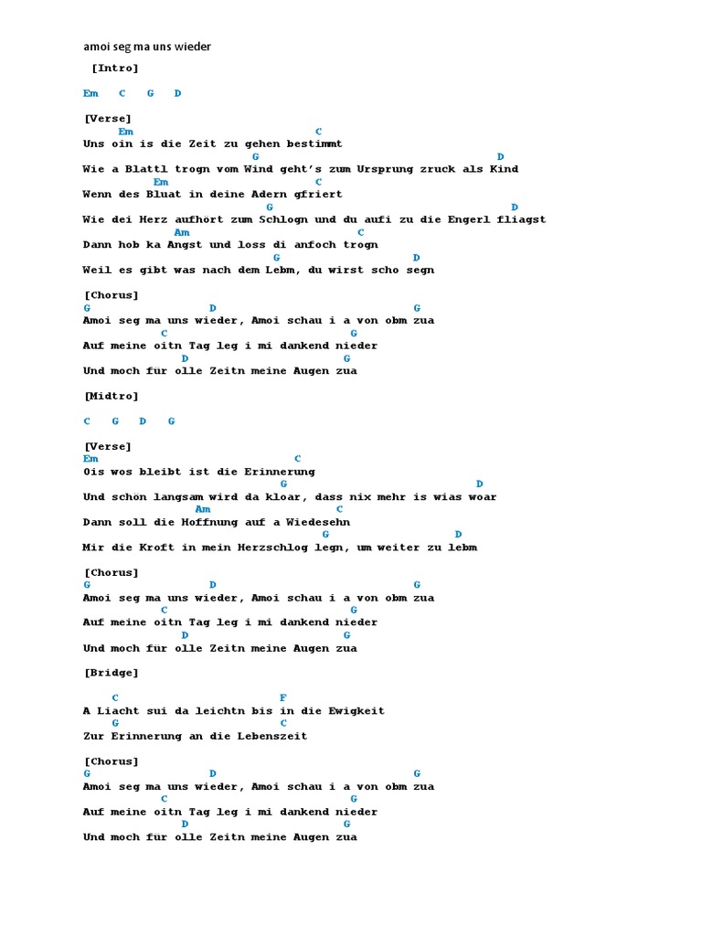 Amoi Seg Ma Uns Wieder PDF