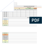Procurement Activitytime Sheet: Name Job Titel Date Solid Projects Working Hours