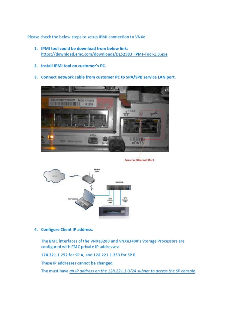 IPMI Setup for VNXe3200 Connection | PDF | Business | Technology ...