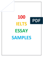 100 IELTS Essay Samples