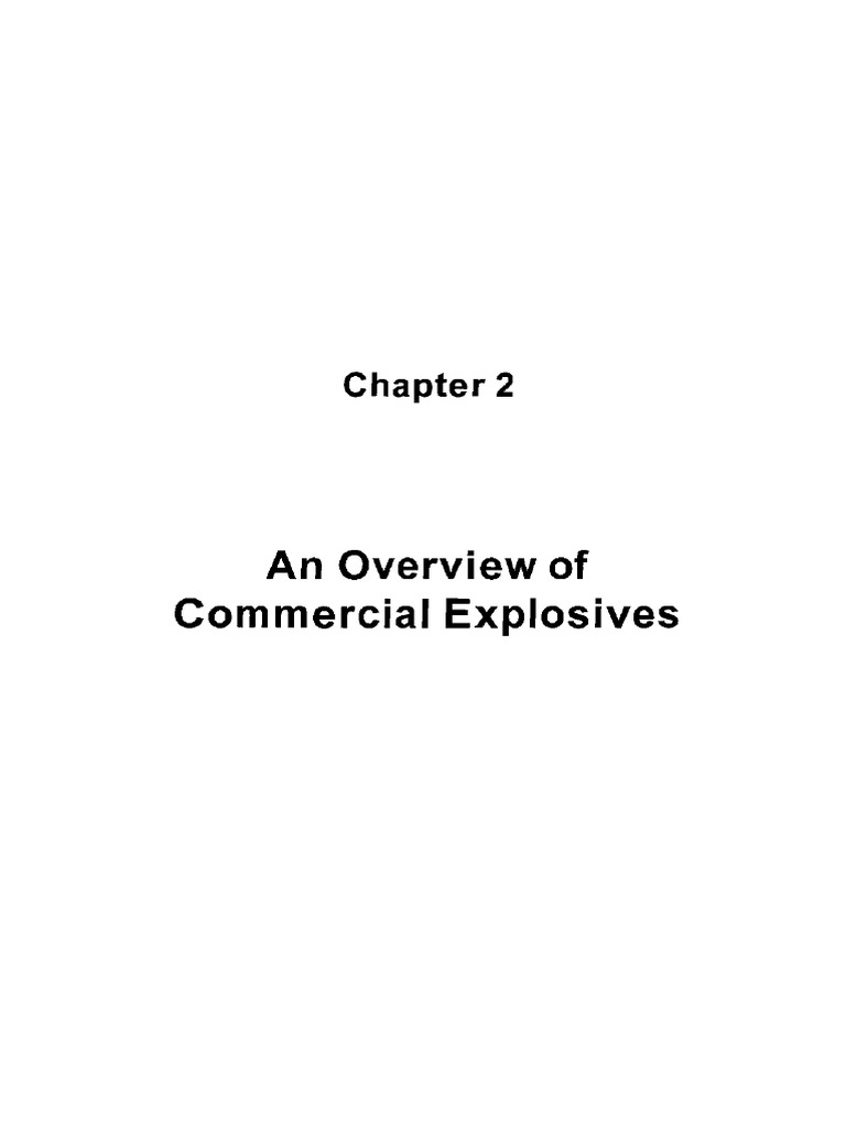 Overview of Commercial Explosives | PDF | Explosive Material | Emulsion