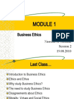 Business Ethics Session 2 19.08